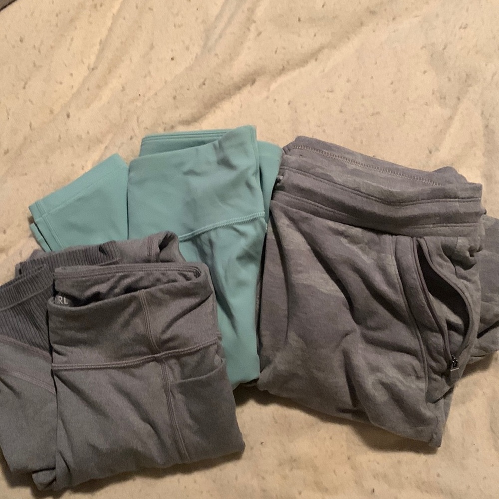 Lot of 2 athleta girls leggings/joggers